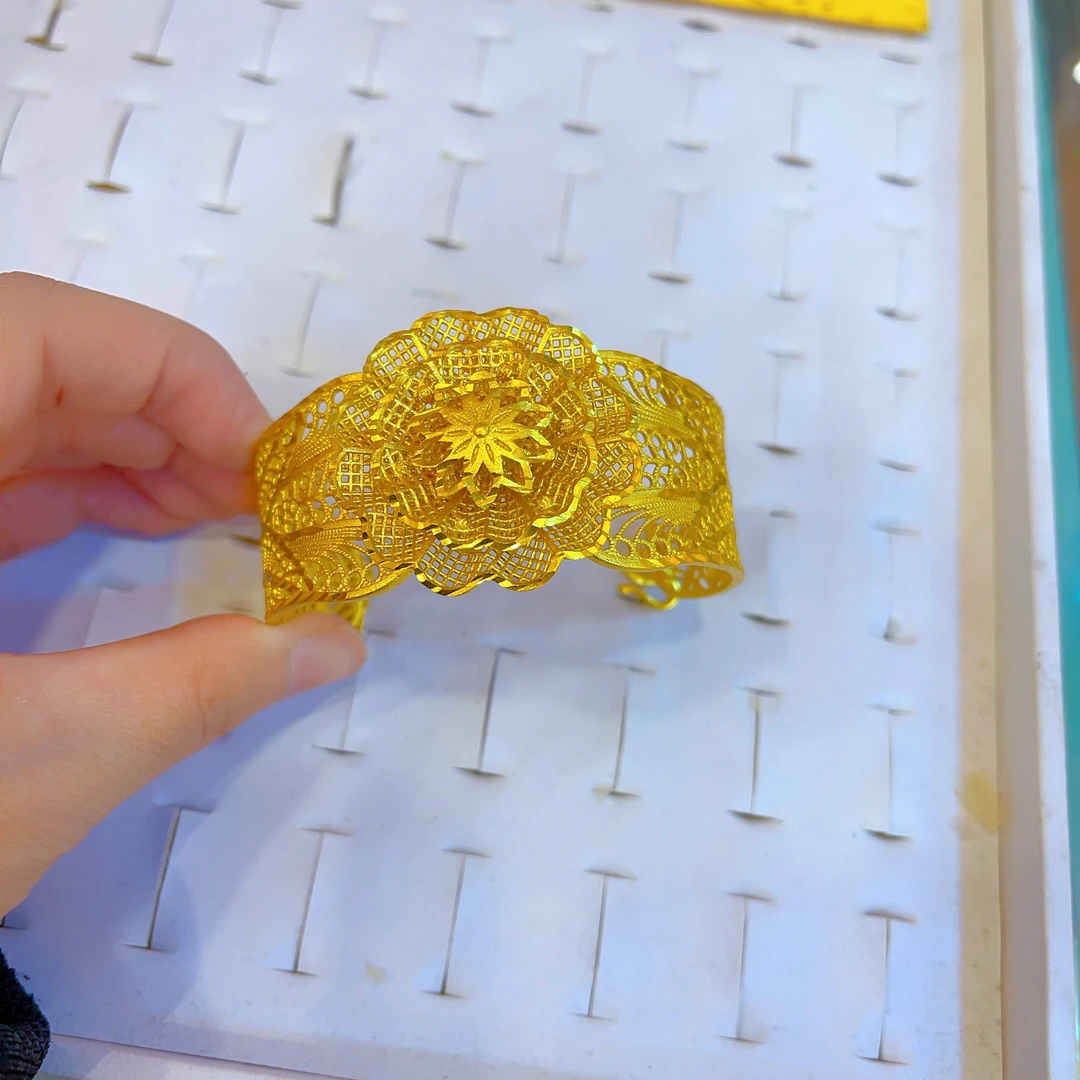 铜合金手镯 207新款手镯爆款白搭时尚金色铜合金