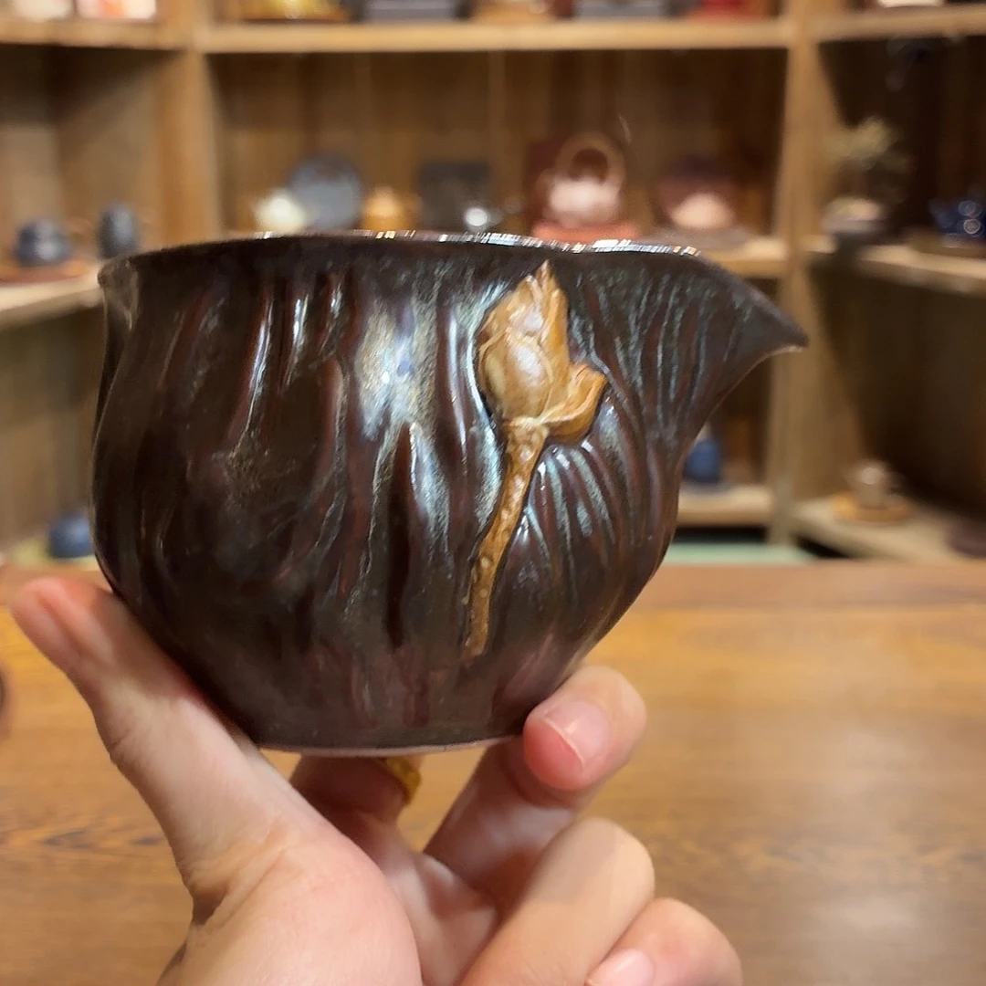 柴烧老岩泥茶器皿