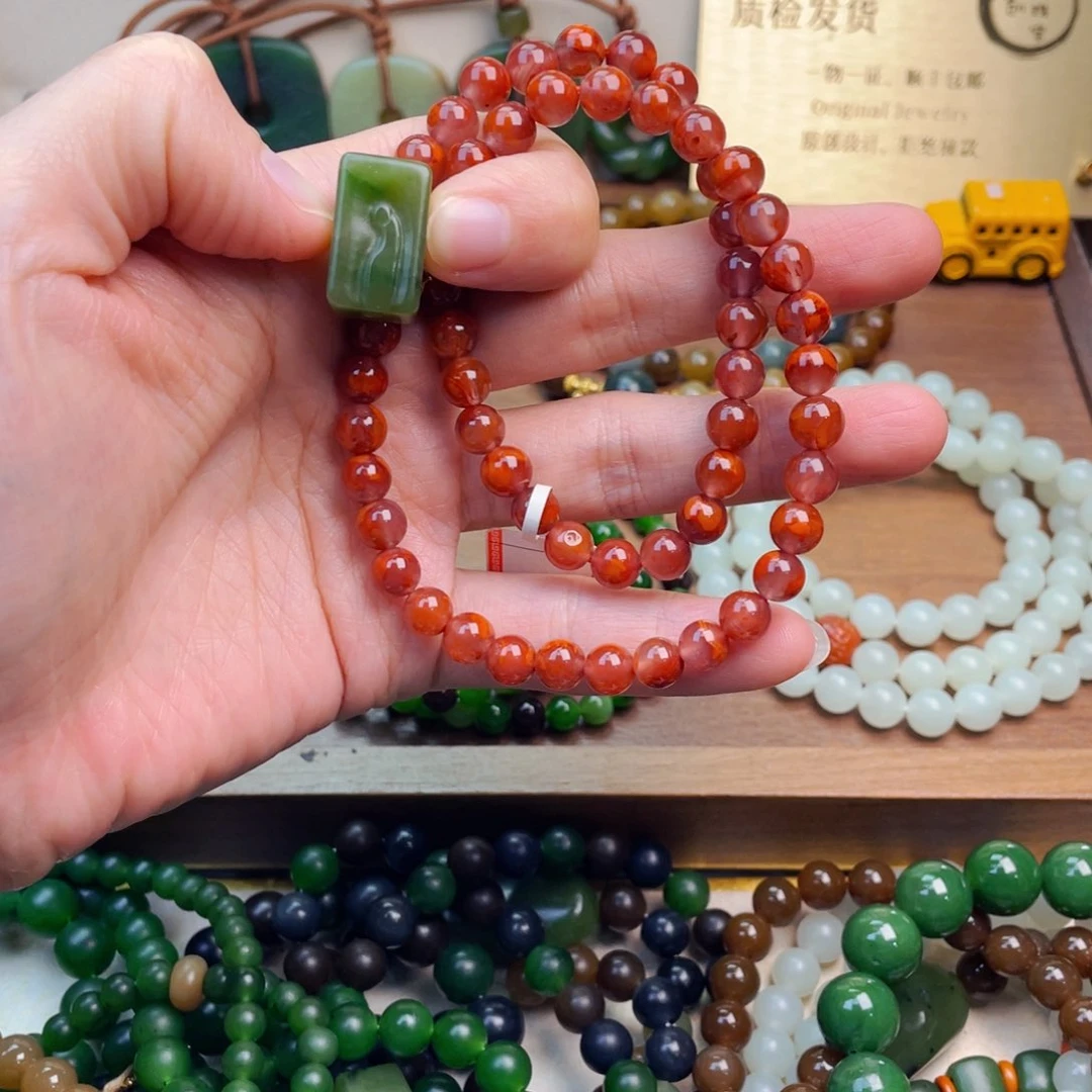 未镶嵌手链南红玛瑙