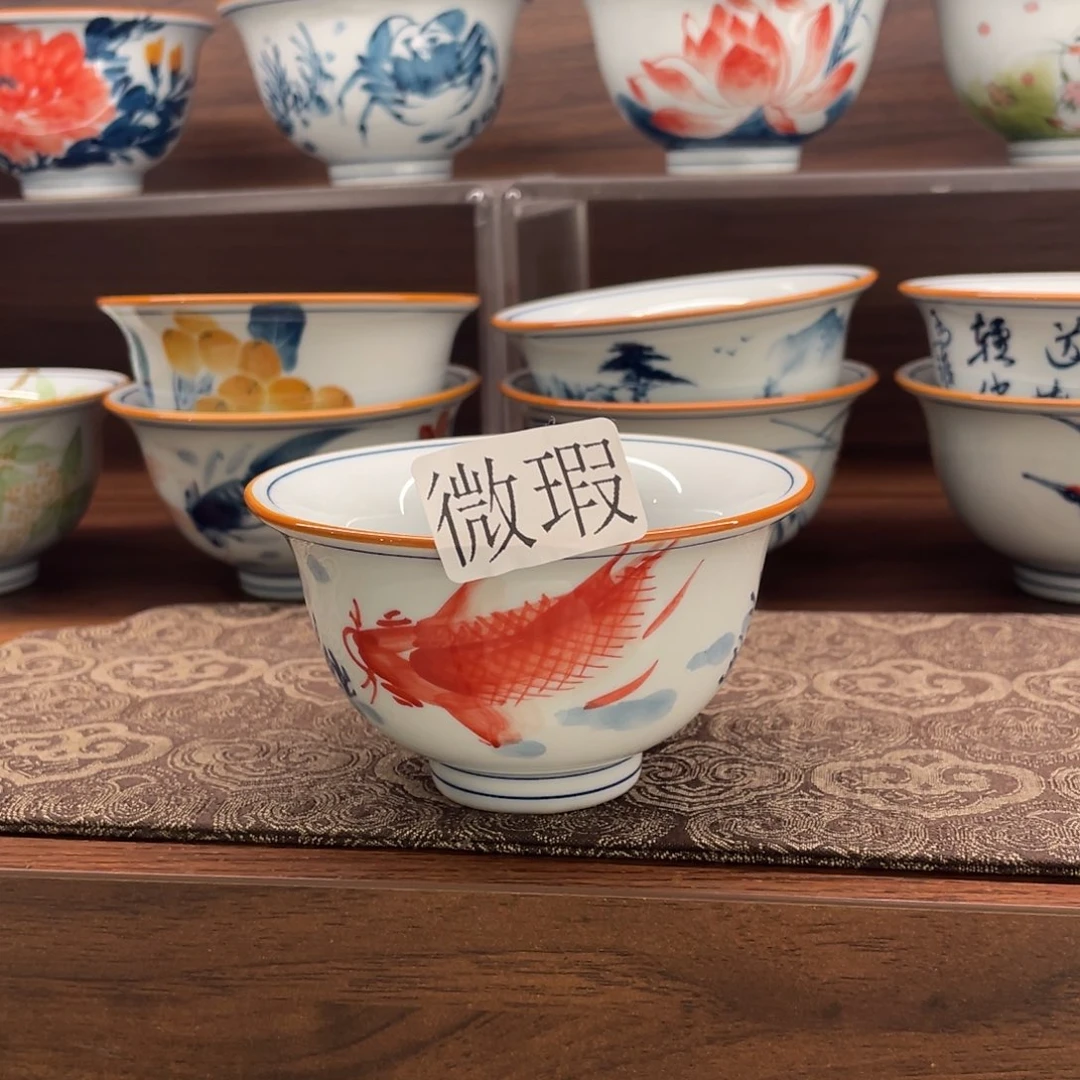 微瑕釉下彩纯手绘