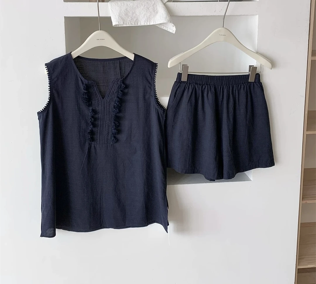 李园家2号店-夏季新款定制重工套装