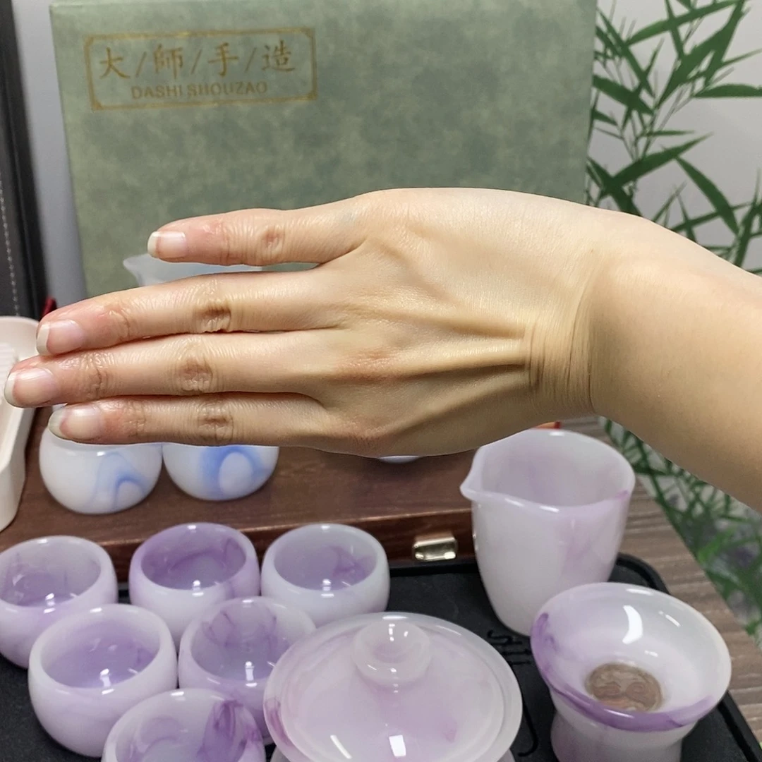 高端定制琉璃茶具礼盒