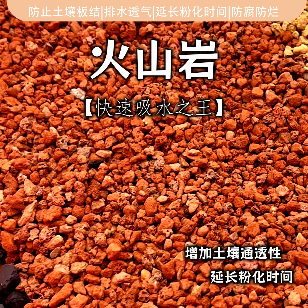 火山岩家用土养鱼辅助植料盆土基质盆景植料兰花松柏杂木多肉用土