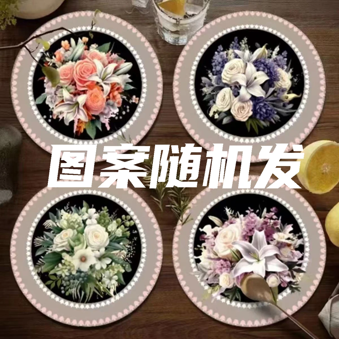240【20x20cm 四张】随机图案发货硅藻泥灶台垫沥水垫防油防污茶