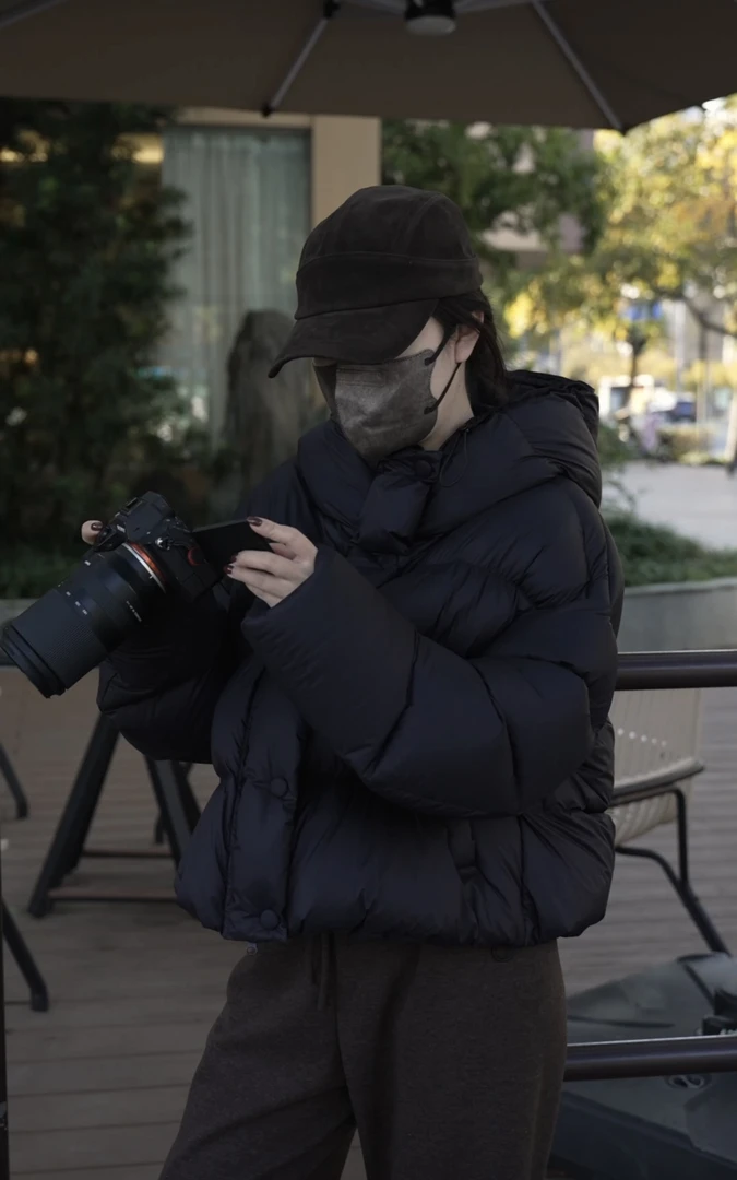 【小冉】新款高级感蓬松羽绒服短款加厚连帽冬季外套251214