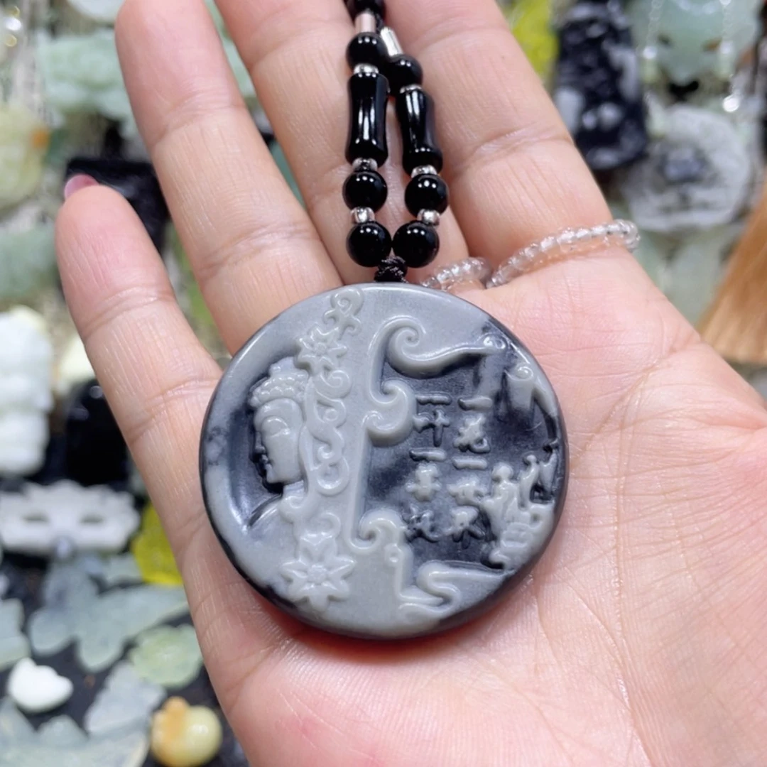 【闪购商品】岫玉未镶嵌颈饰67吊坠