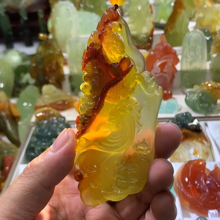 蛇纹石玉未镶嵌珠宝奇石