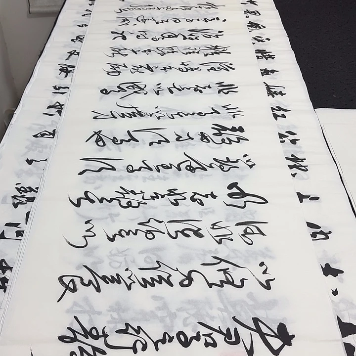 书法老师精品行书平尺