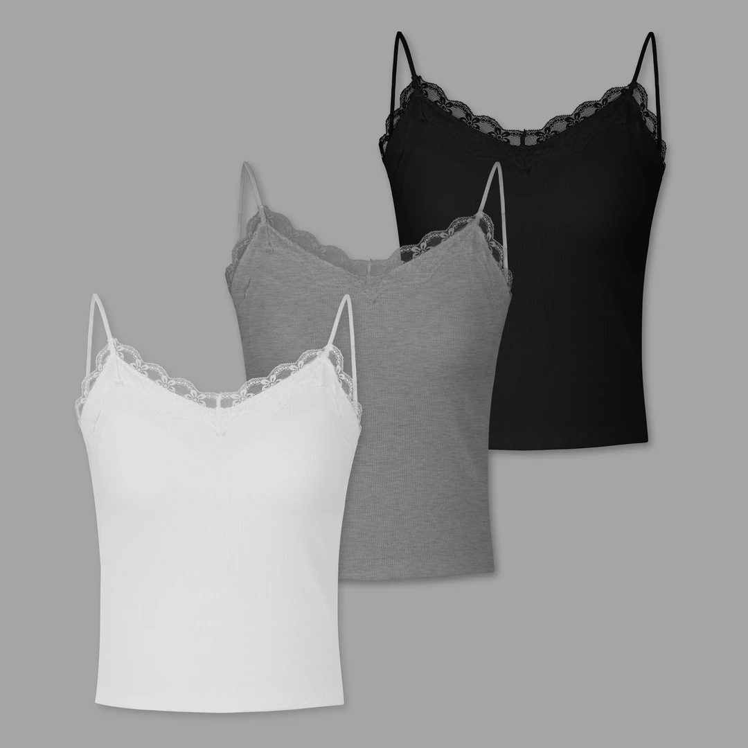 2025新款通勤外穿内搭带胸垫设计感蕾丝吊带修身美背上衣夏5322