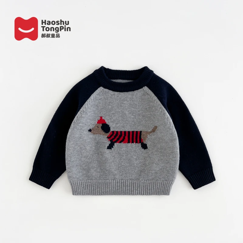 现货【加厚】郝叔童品秋冬新款2025女童韩版网红加厚毛衣潮 HF5327