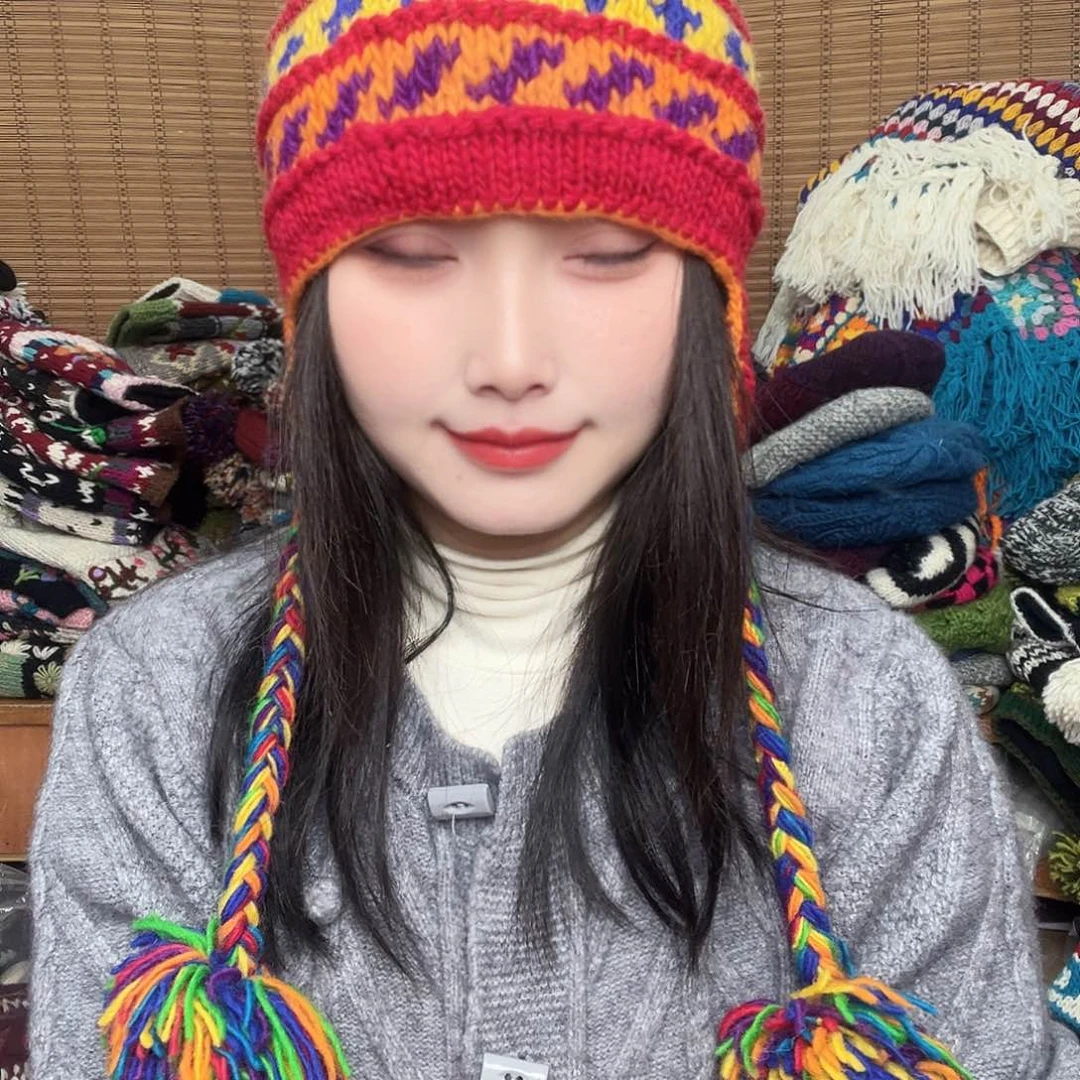 羊毛尼泊尔纯手工帽子569