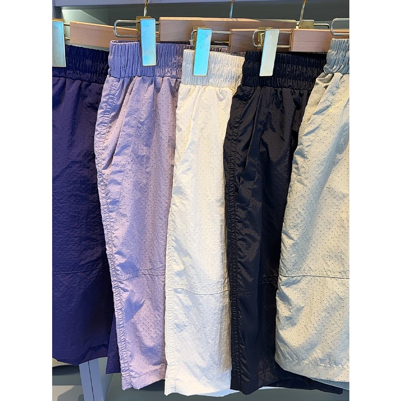 【万象城专属】夏季薄款防晒短裤宽松百搭冰丝中裤休闲短裤男女款