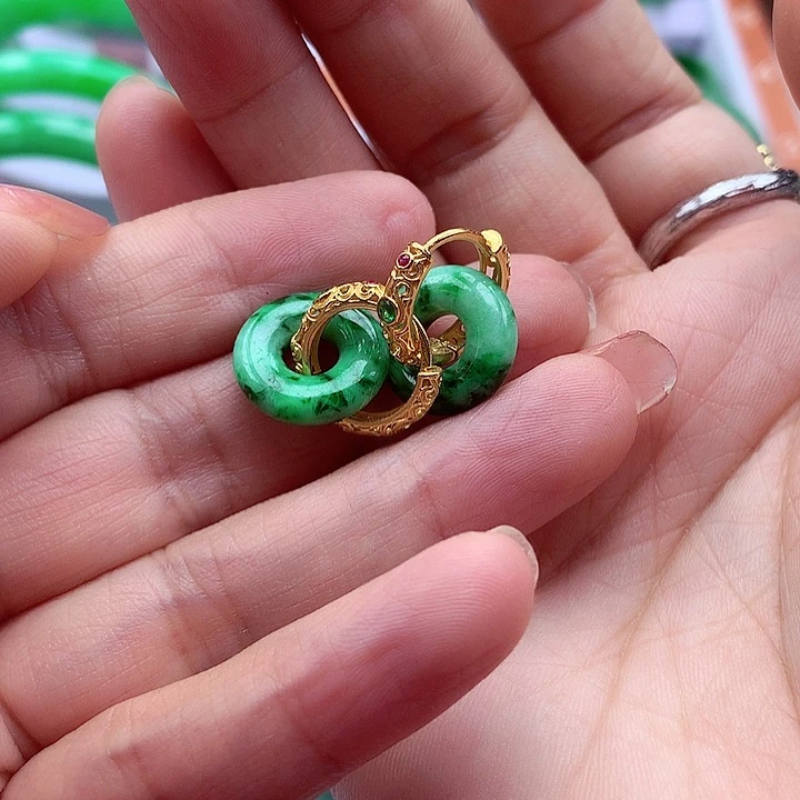 翡翠颈饰银S925镶嵌翡翠