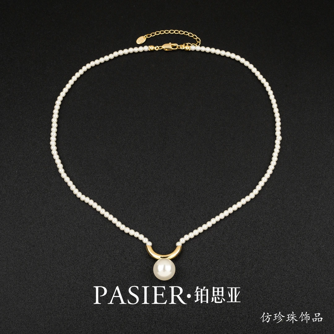 铜合金玻璃项链 铜合金 玻璃 铂思亚 [缘桥] 项链 BD7560