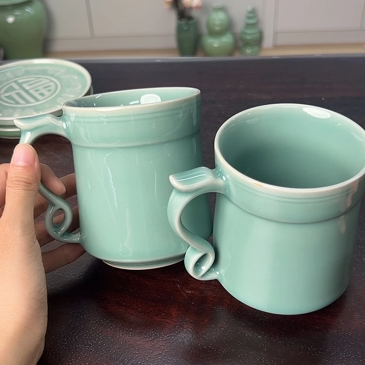 龙泉云间青瓷小米茶器