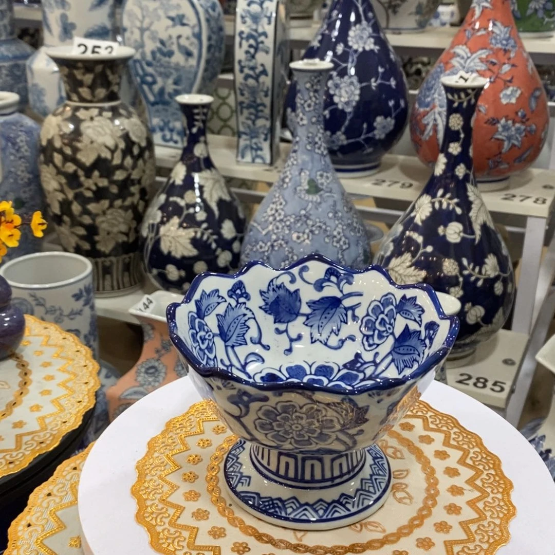 【闪购商品】陶瓷青花瓷高脚碗福利一个