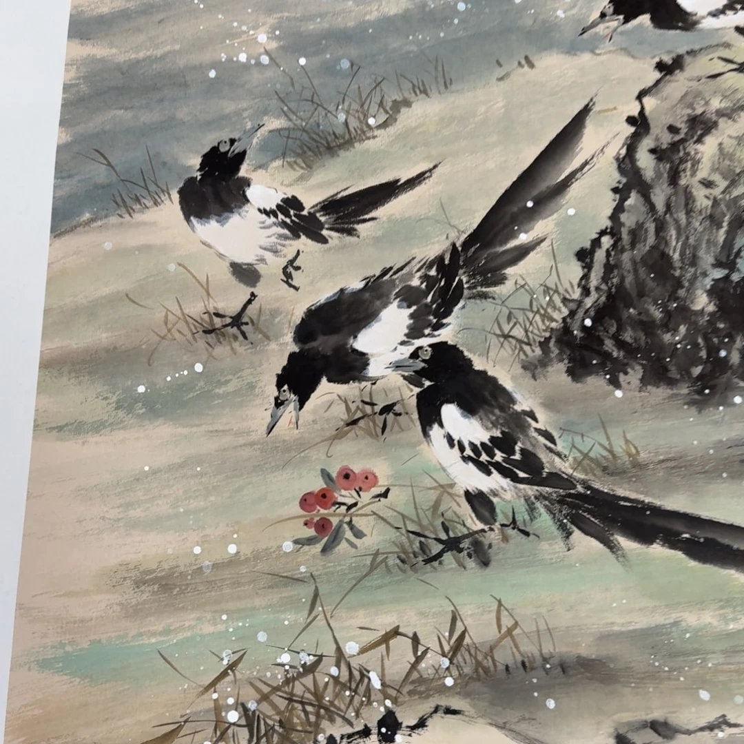 国画国画作品山水花鸟