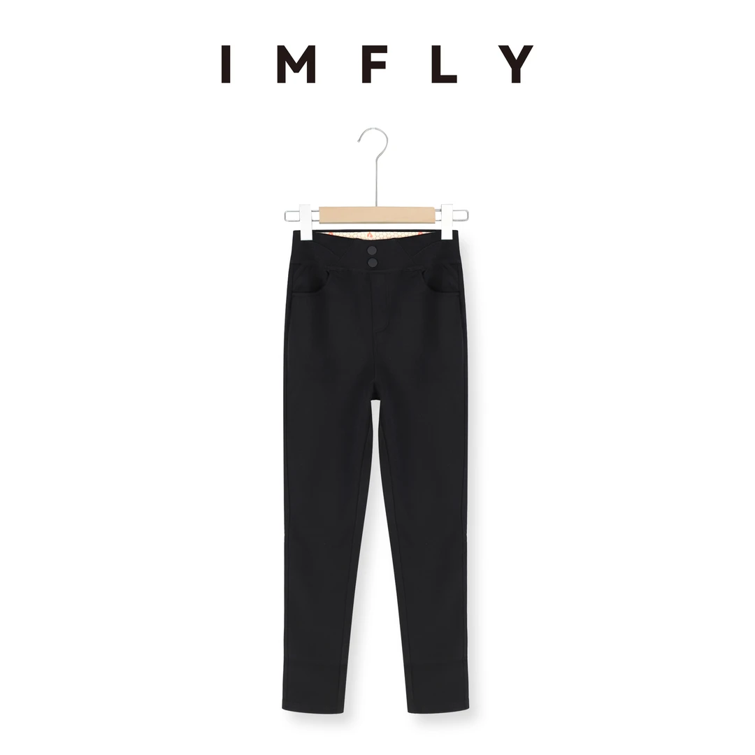 IMFLY金小金自制 打底裤DYK2500外穿紧身小脚裤女简约百搭神裤