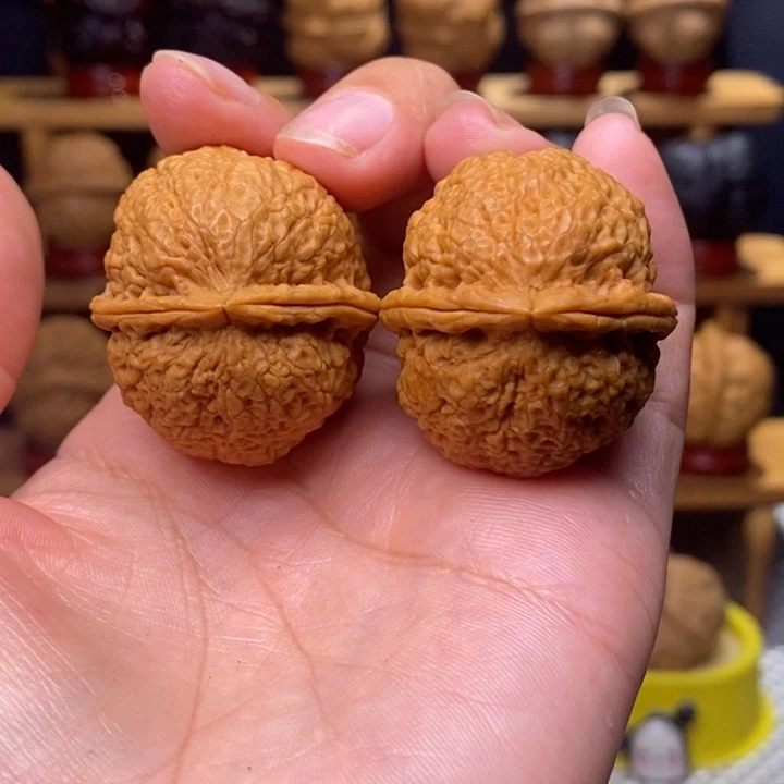 文玩核桃把件一道筋40