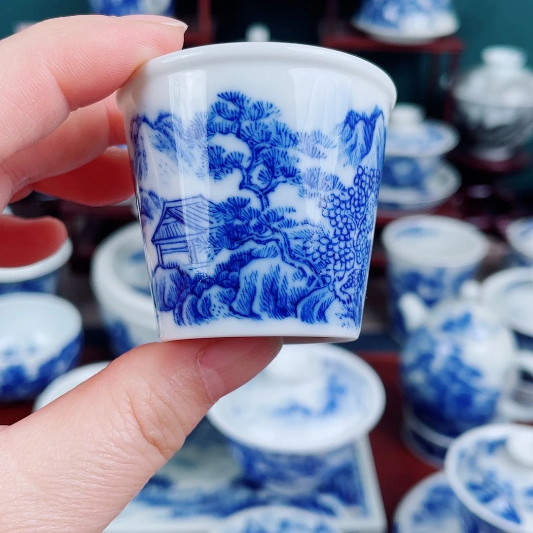 Y**Y手工手绘青花，青花