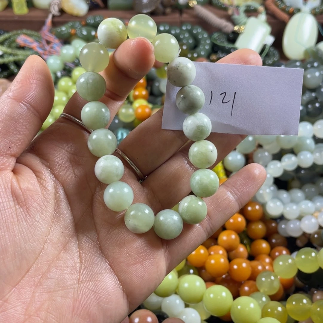 未镶嵌蛇纹石玉手串