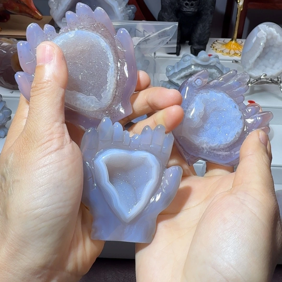 查***人玛瑙/玉髓未镶嵌挂件