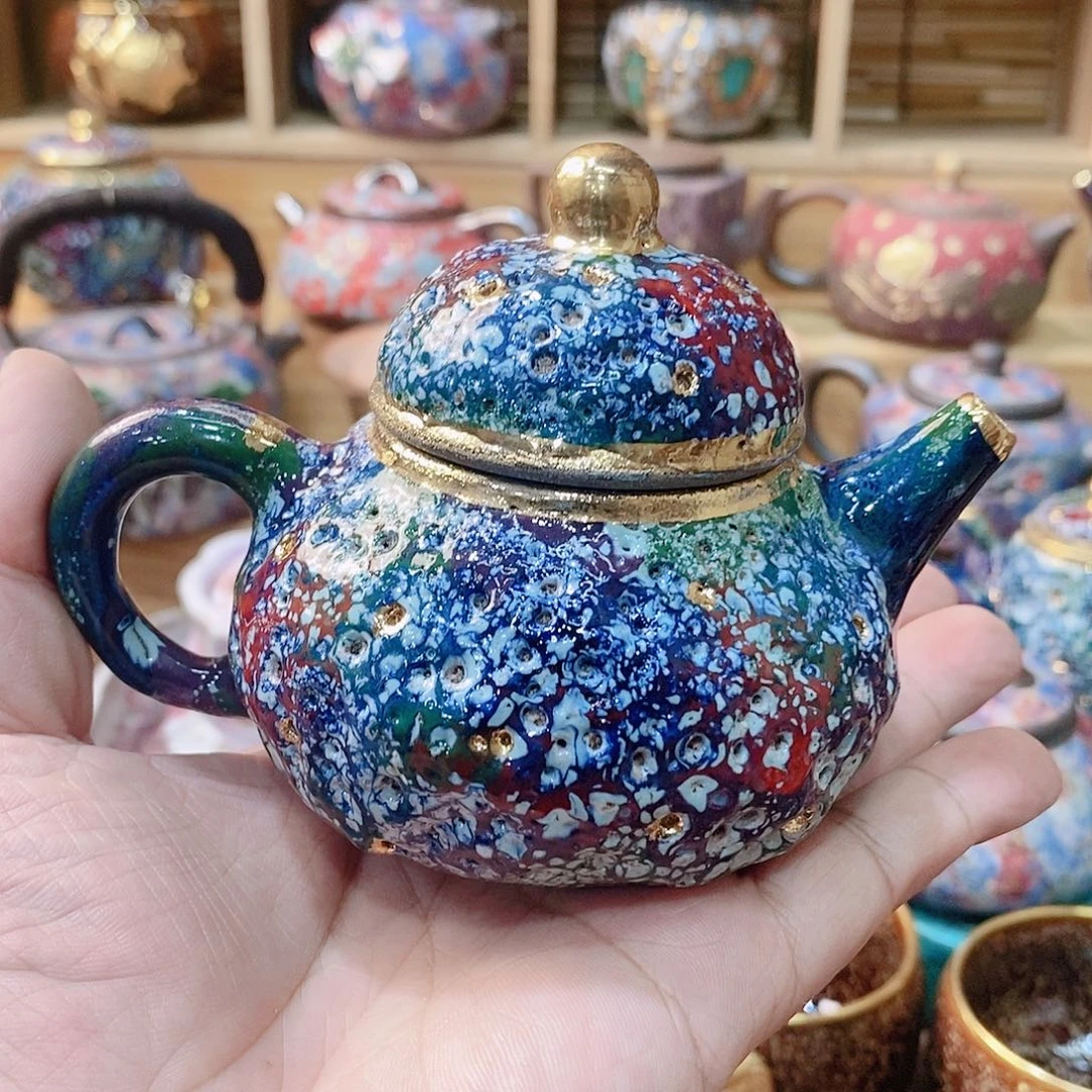 粗陶志野柴烧茶器