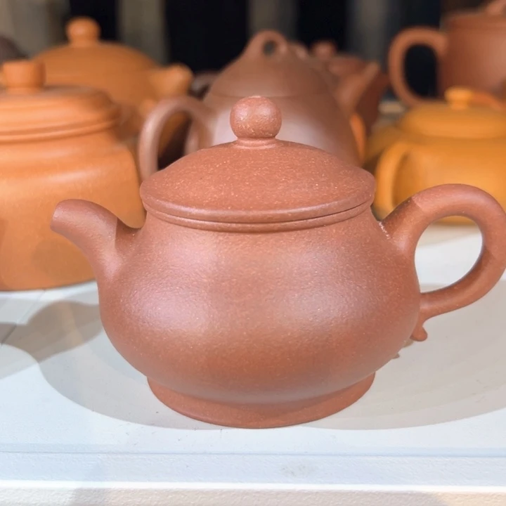 茶壶紫砂紫泥潘壶150c c