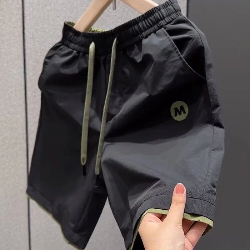 夏季潮牌新款透气休闲速干短裤男高档宽松百搭运动潮流五分裤