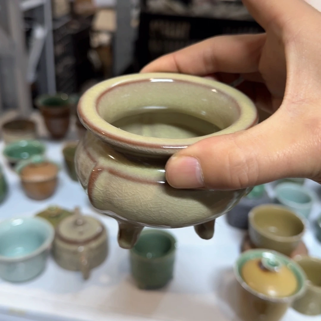 小金茶器青瓷茶具