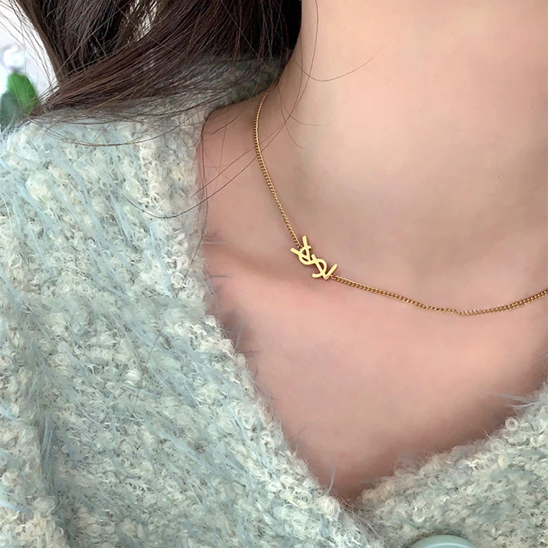 铜合金亚克力手链 铜合金亚克力项链新款冷淡风 法式高级感气质