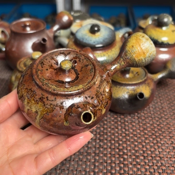 茶壶紫砂正**镜段泥侧把