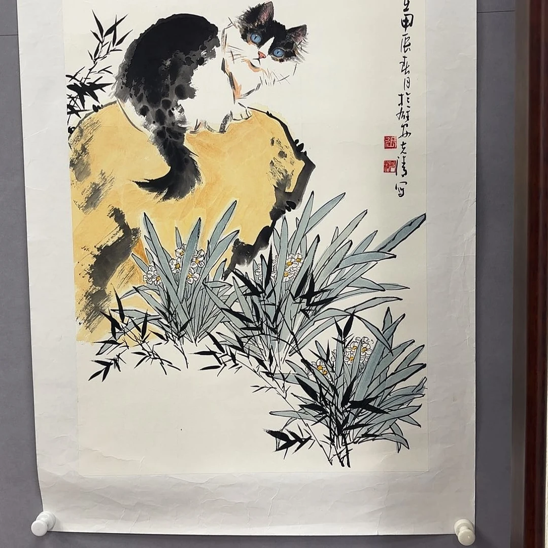 国画艺术家真人手绘