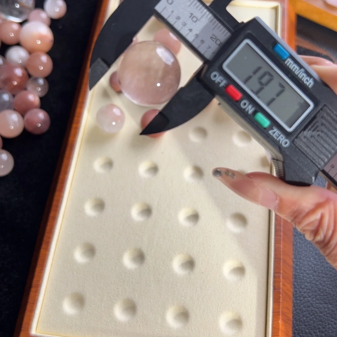 J***³水晶手链未镶嵌19.7m定制通孔不退不换