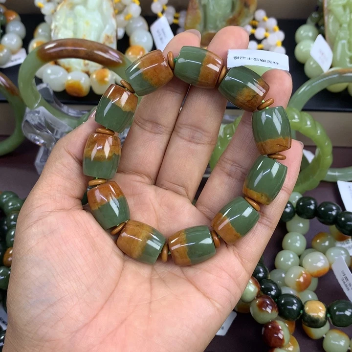遇****透闪石质玉未镶嵌手串