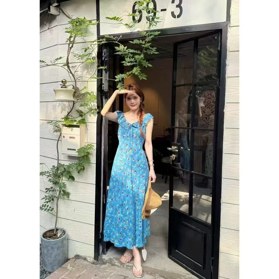 裙长125    8823【碎花美学】连衣裙