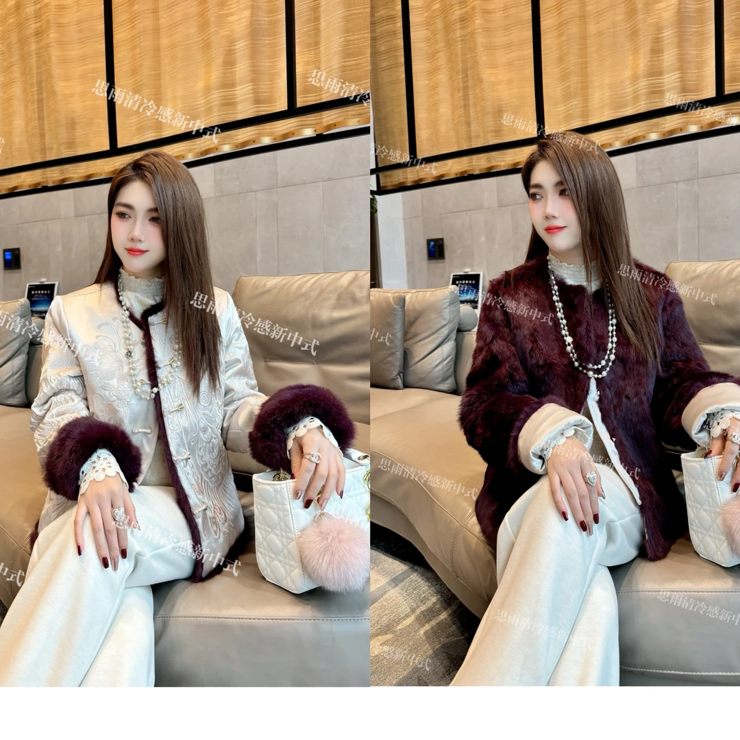 【双面双穿】春节战袍高级重工百万针刺绣国风盘扣两面穿外套2588