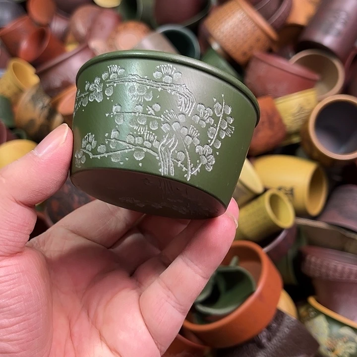 紫砂茶杯全手工紫砂主人杯