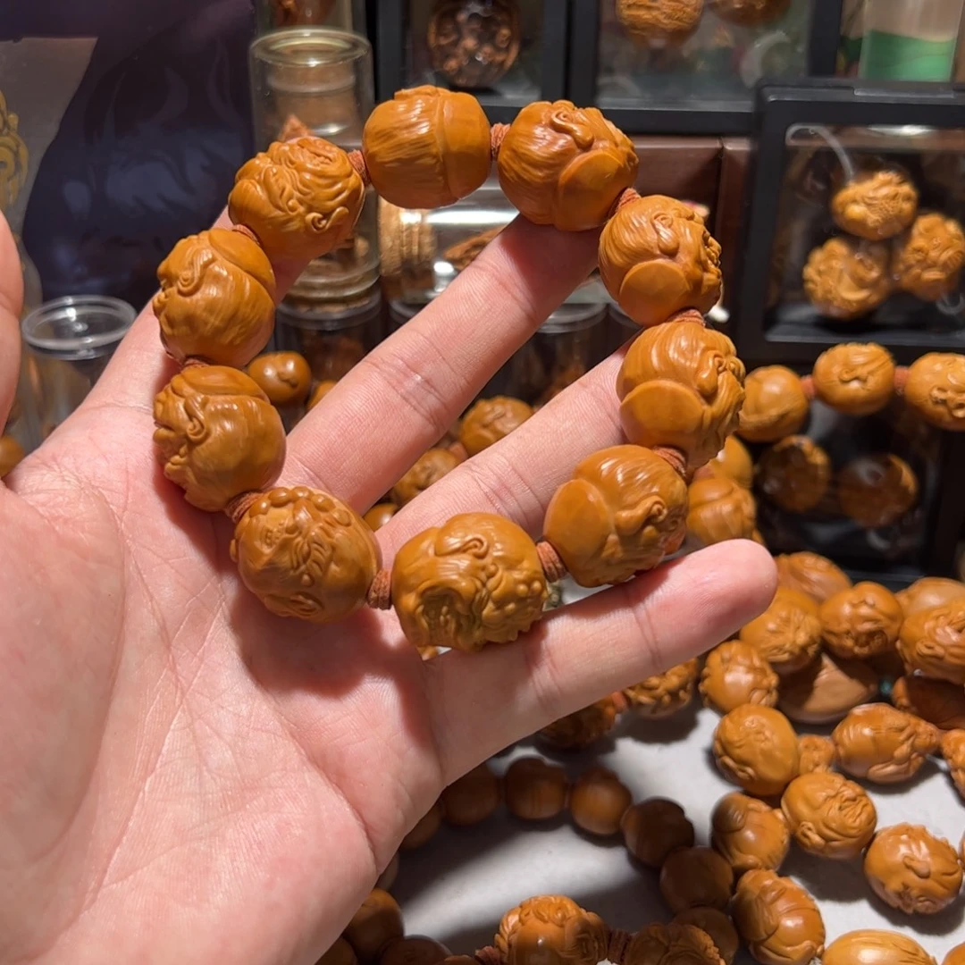 嘎***脆橄榄核手串/手链手工经典恶僧