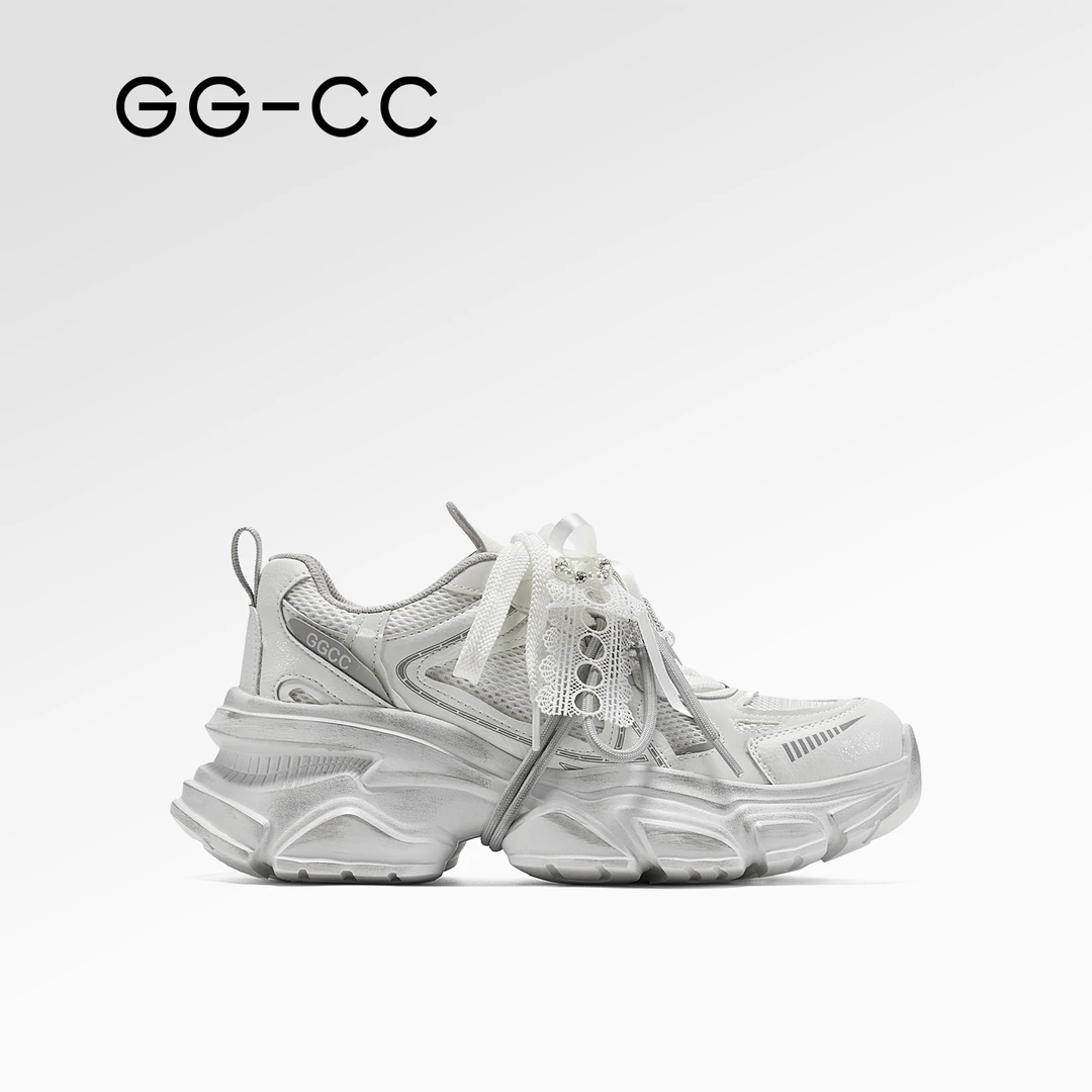 【甄选秋款】GG-CC星源物种2025秋季新款潮流复古做旧老爹鞋女8723