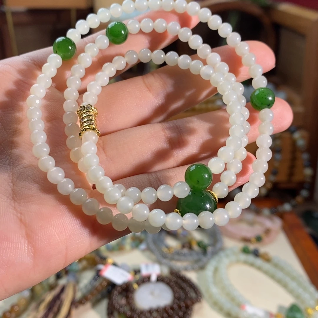 和田玉未镶嵌手链