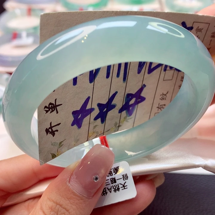 未镶嵌手镯翡翠宽版40号（微瑕捡漏）66