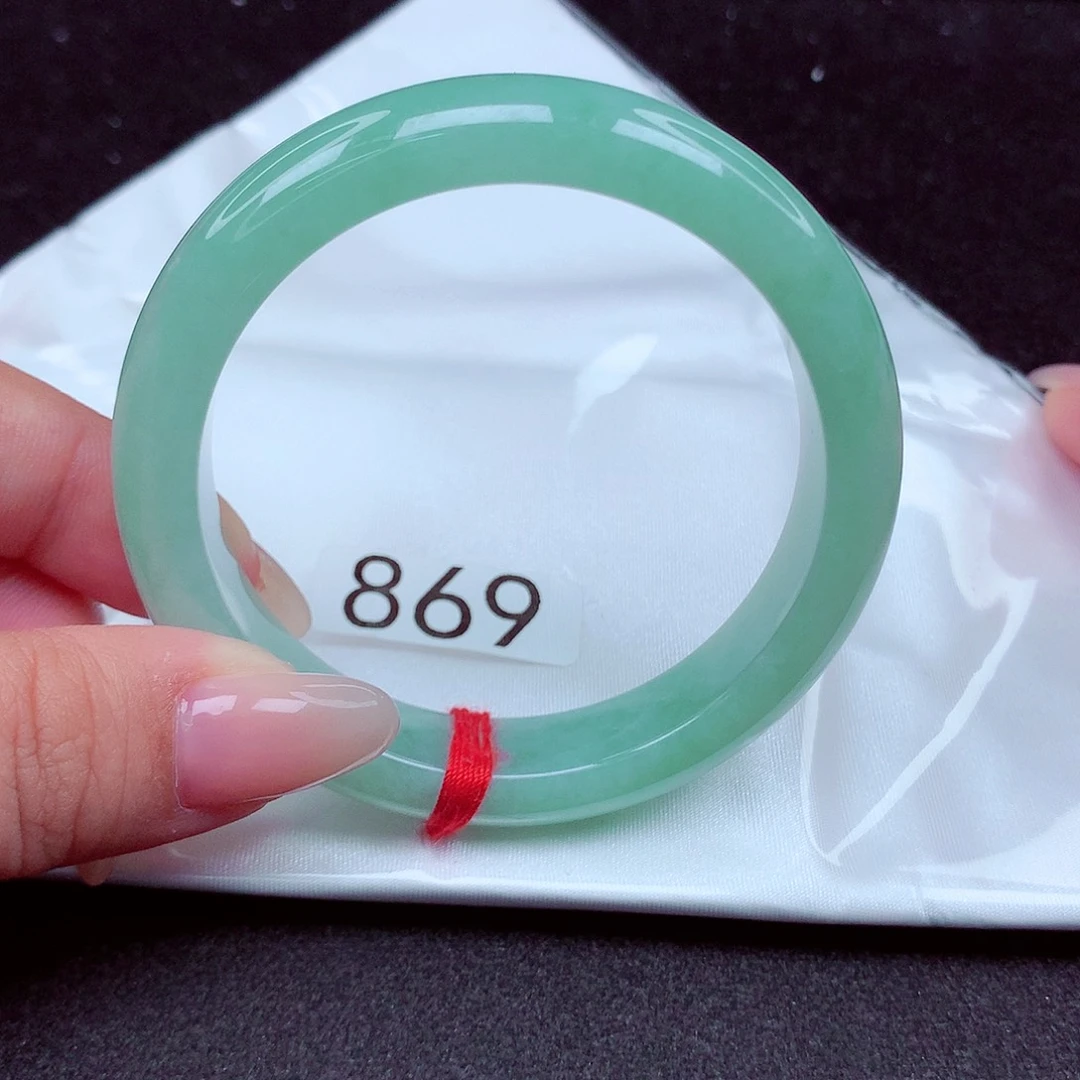 翡翠未镶嵌手镯天然缅甸翡翠A货玉手镯