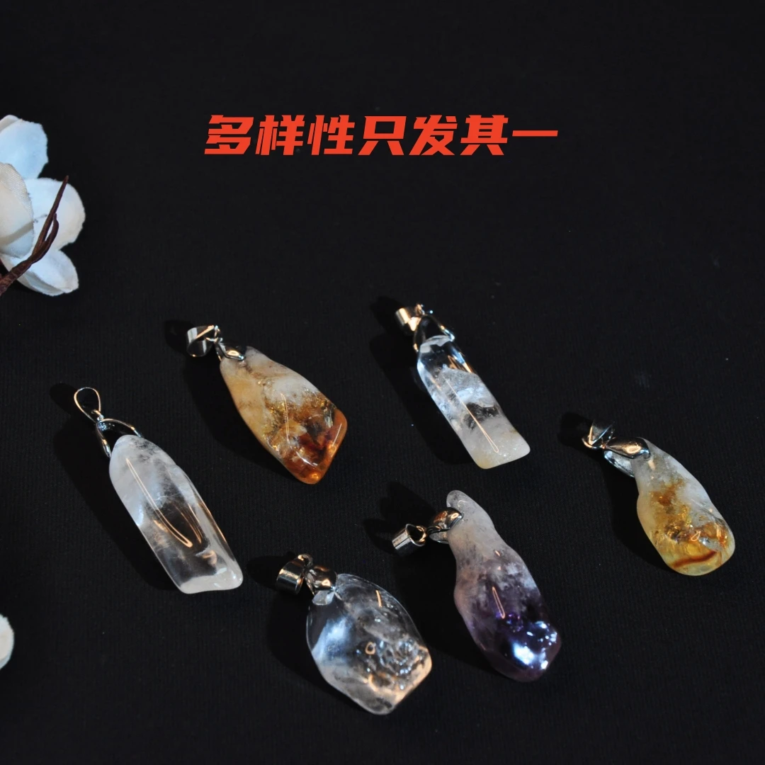 【龙老板】水晶随形吊坠项链/多样性只发其一A2540001