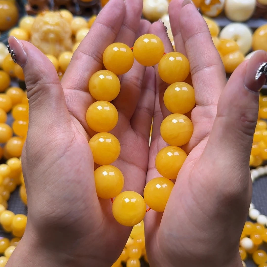 未镶嵌蜜蜡珠宝奇石同料20mm