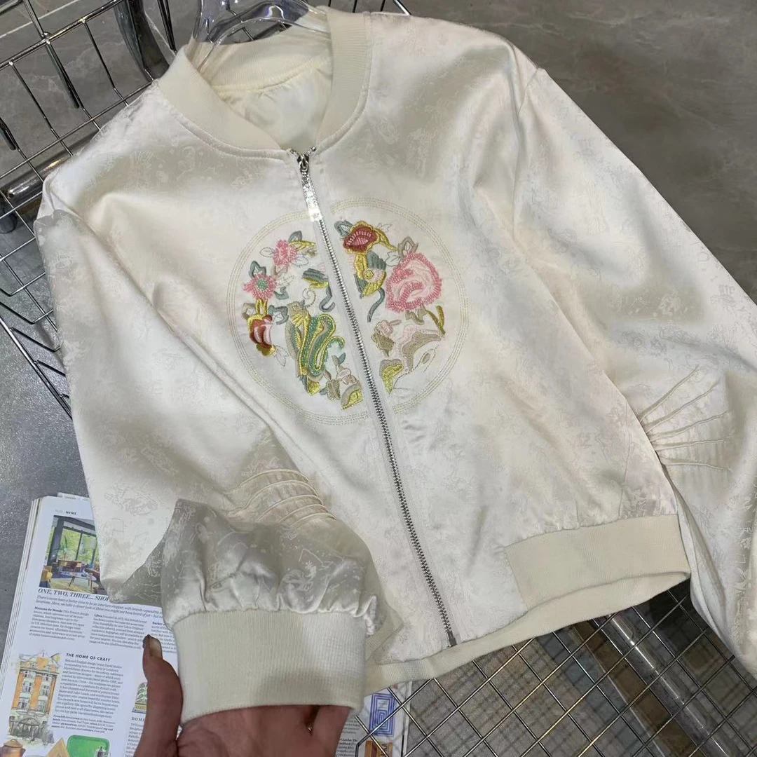 Z.X 国风提花刺绣夹克外套 2820（C8架）