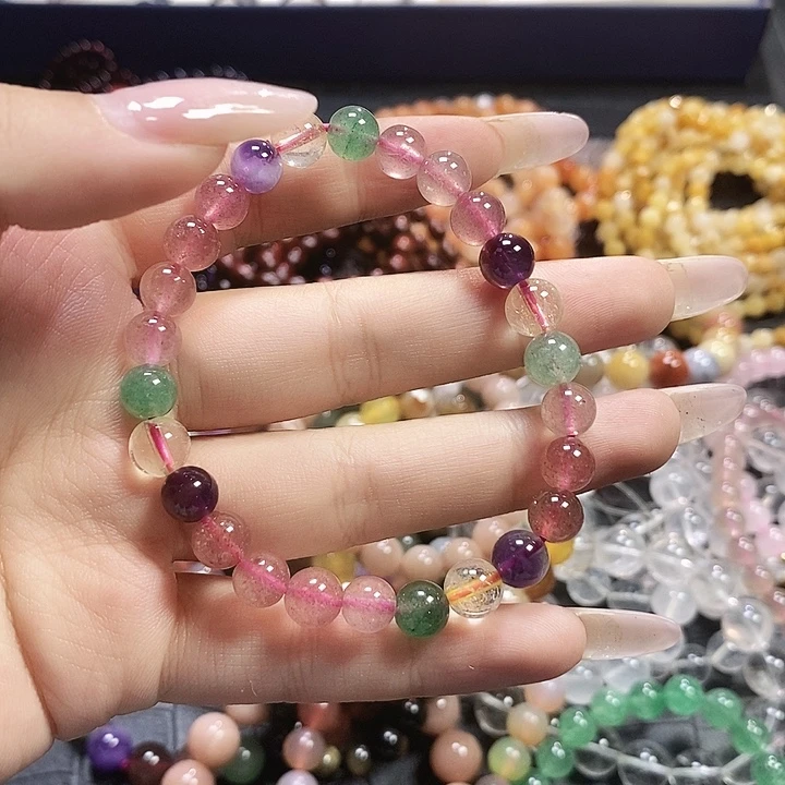 未镶嵌手链水晶草莓