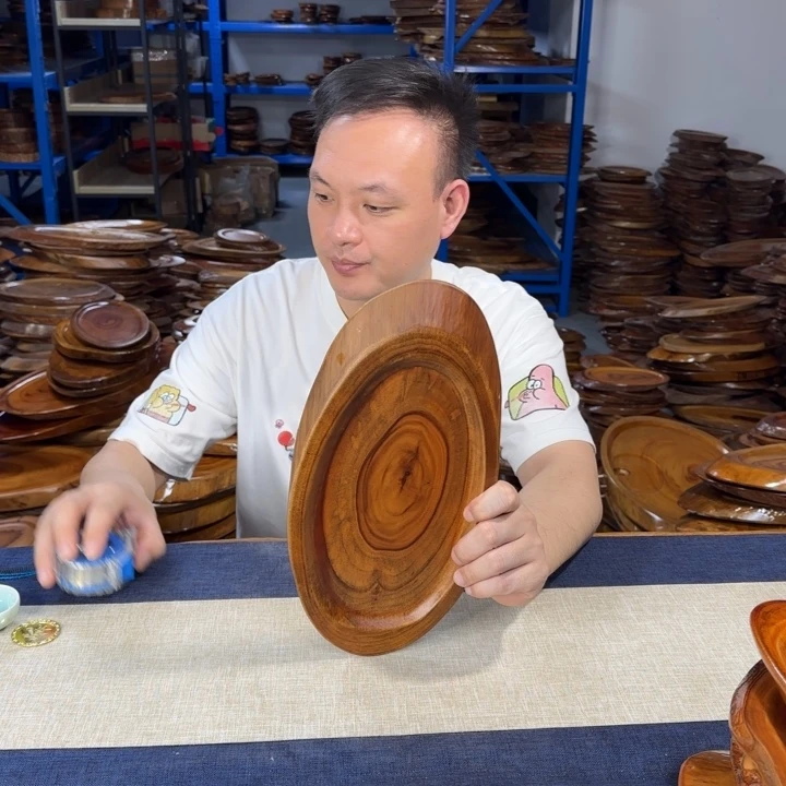 香樟木茶盘实木33*16.5