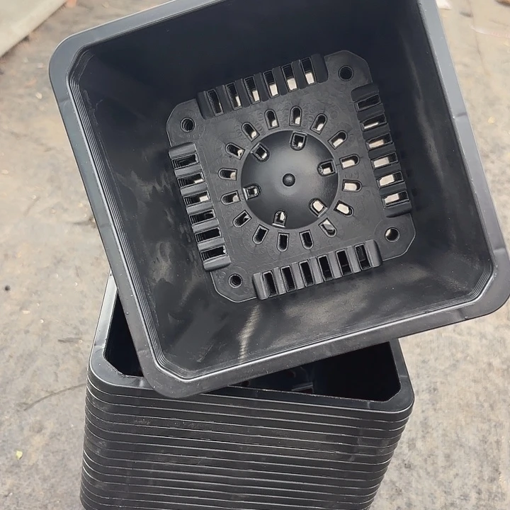 160黑方盆15公分高11公分12个