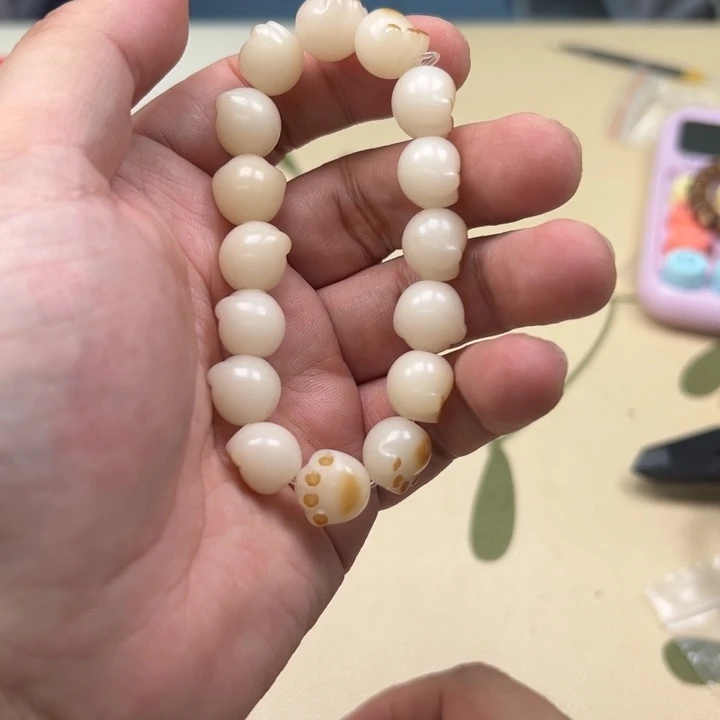 吊坠白玉菩提黄色959